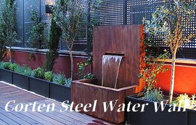 Corten Steel Water Wall